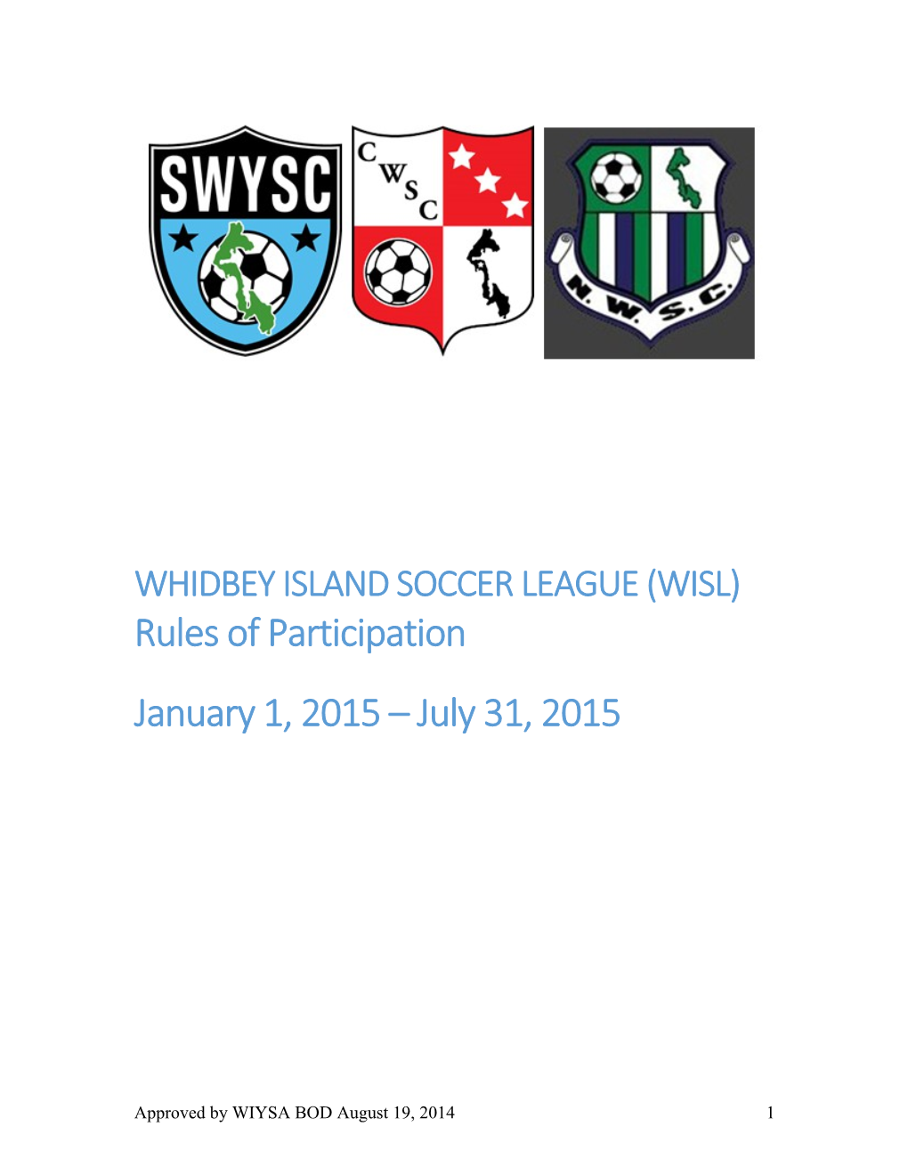 Whidbey Island Soccer League (Wisl)