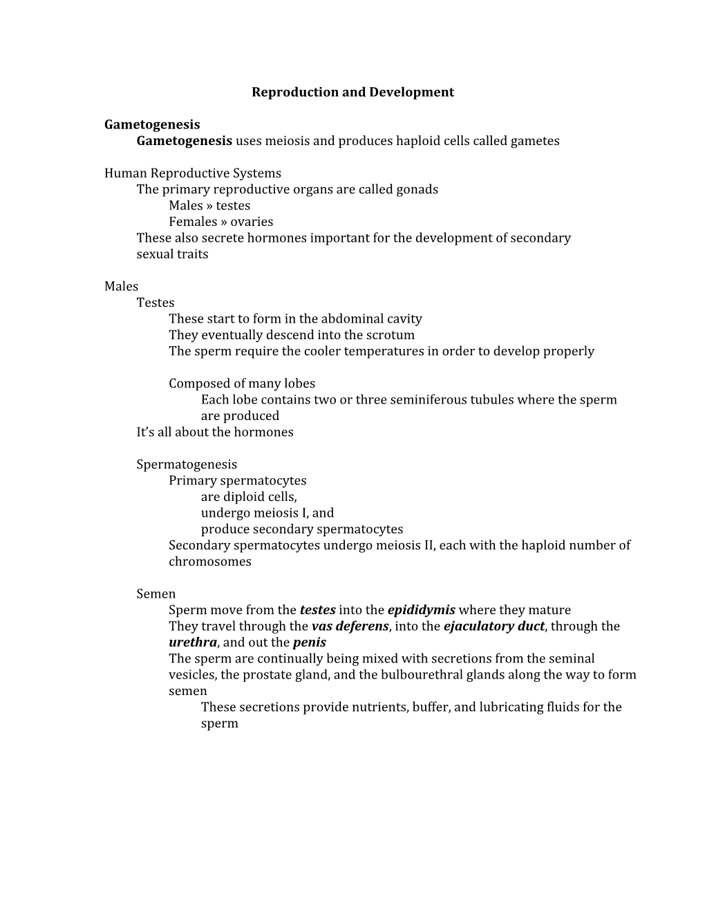 Reproduction and Development s1