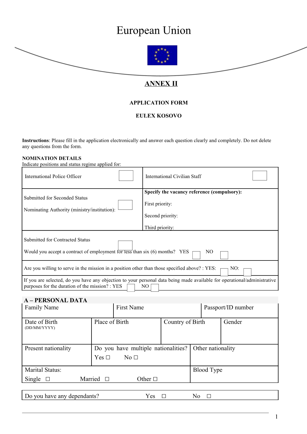 Application Form s33