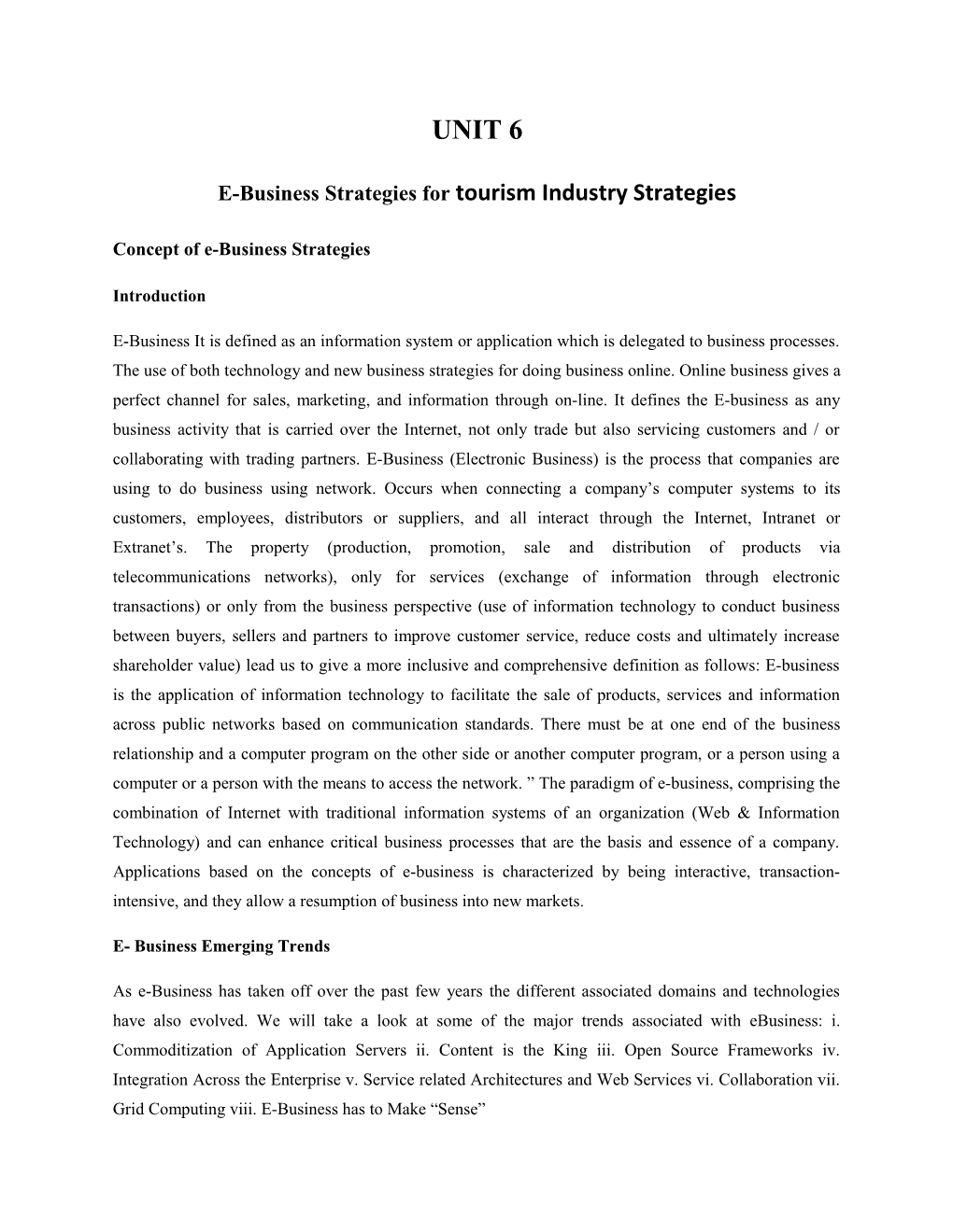 E-Business Strategies for Tourism Industry Strategies