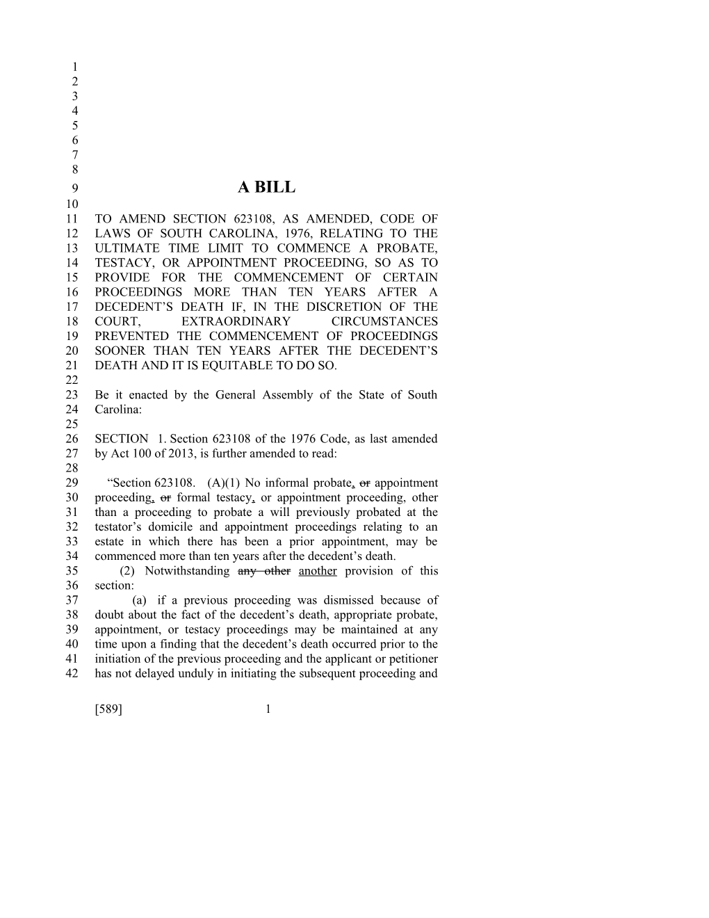 2017-2018 Bill 589 Text of Previous Version (Mar. 29, 2017) - South Carolina Legislature Online