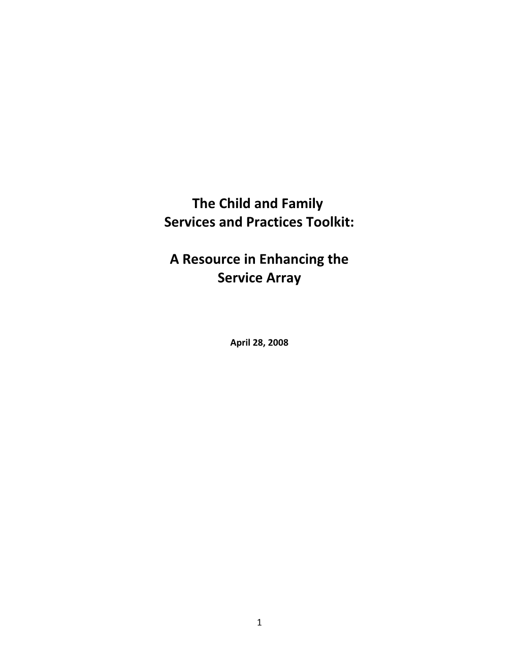 The Child and Family