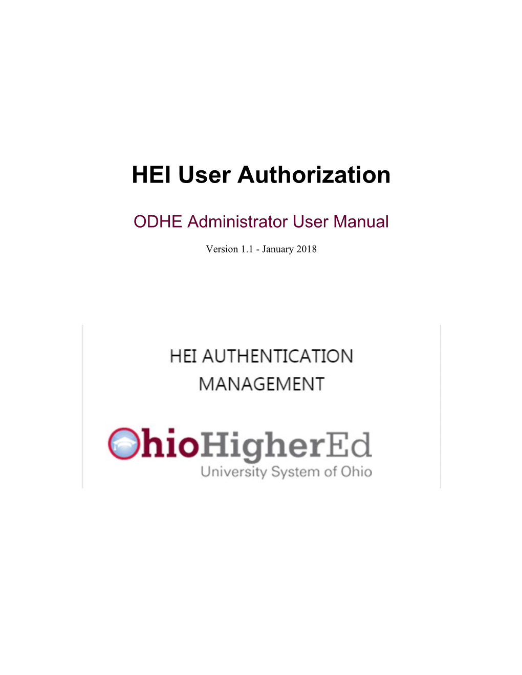 HEI User Authorization