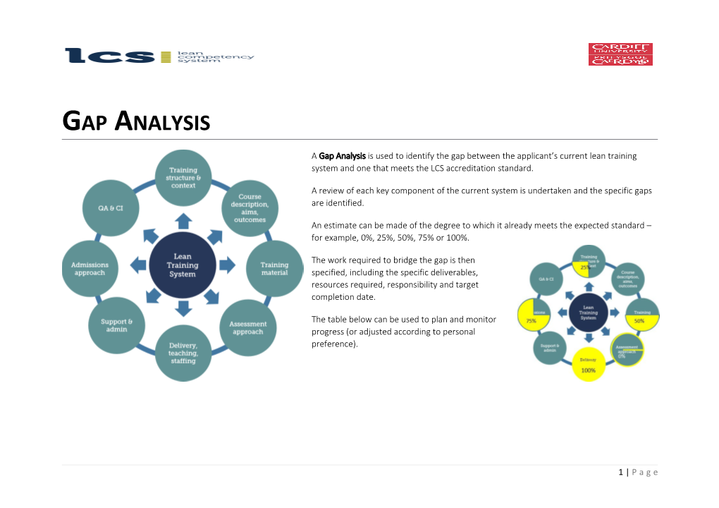 Training System Gap Analysis