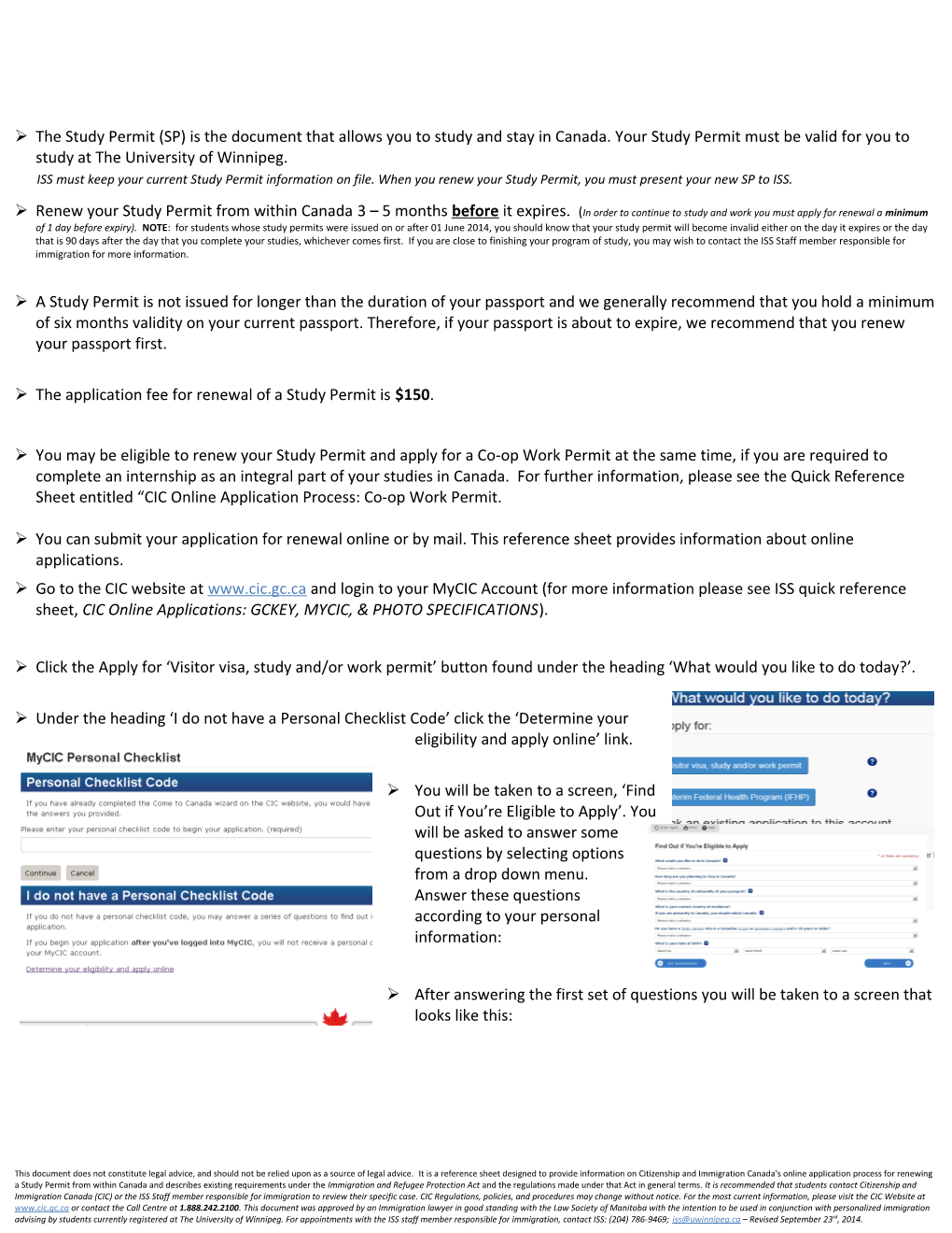 ISO Applying for Study Permits Online