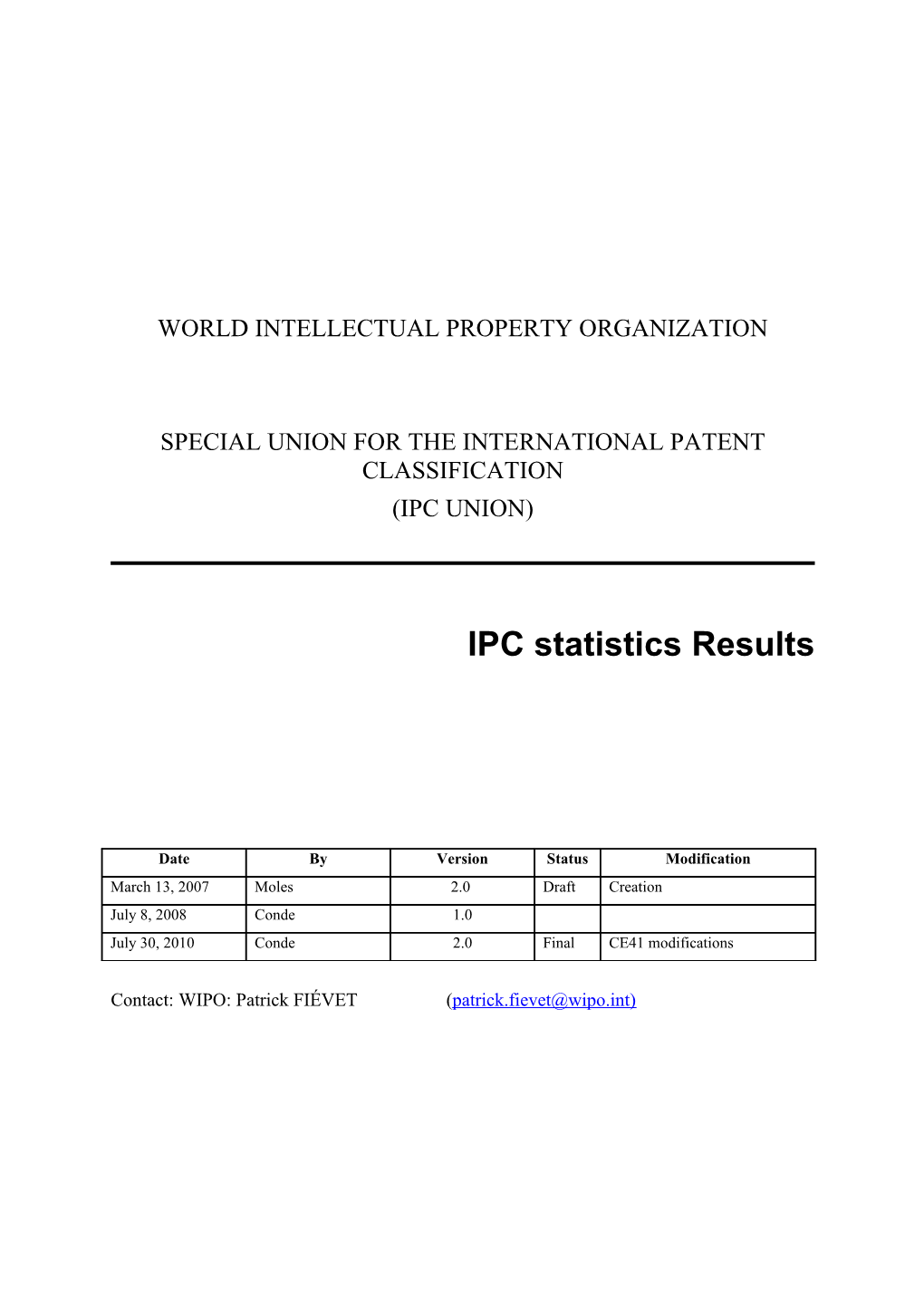 IPC Statistics Results