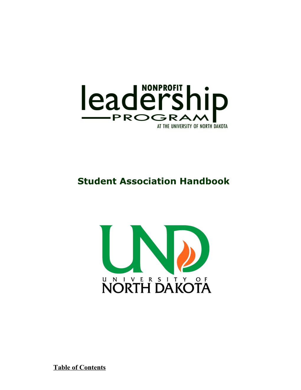 Student Association Handbook