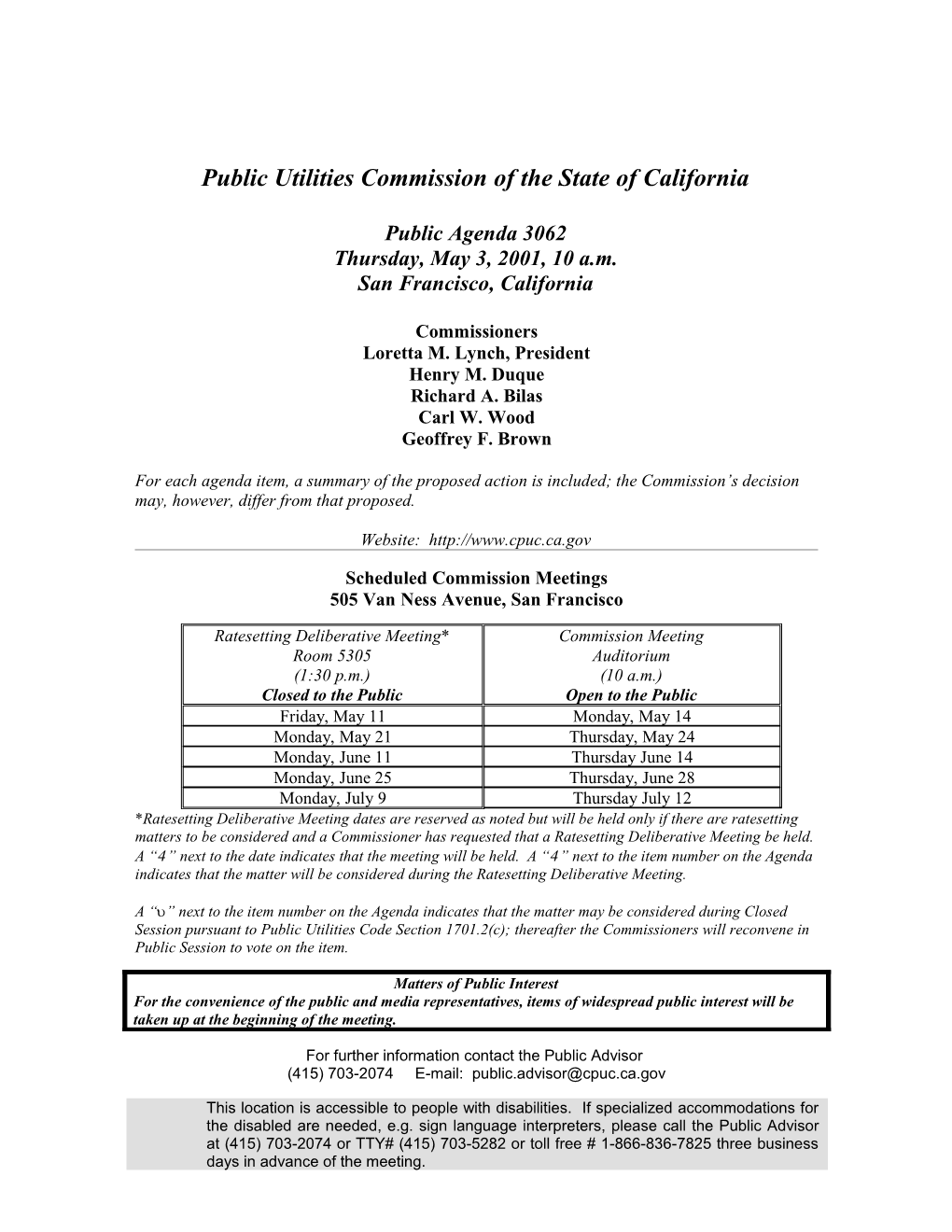 Public Utilities Commission of the State of California s12