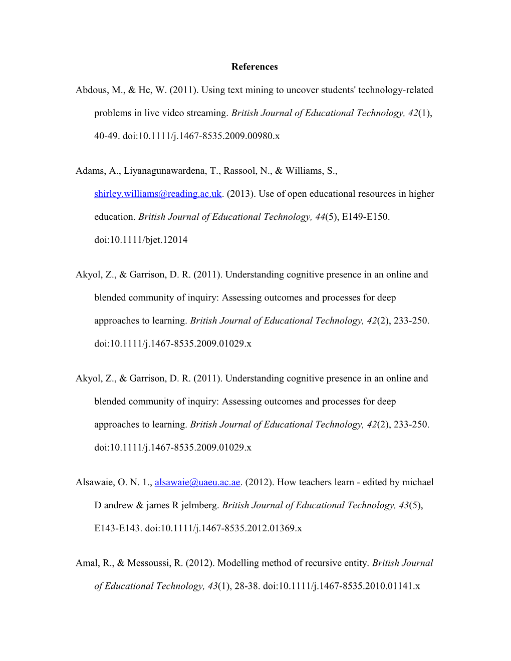 Abdous, M., & He, W. (2011). Using Text Mining to Uncover Students' Technology-Related