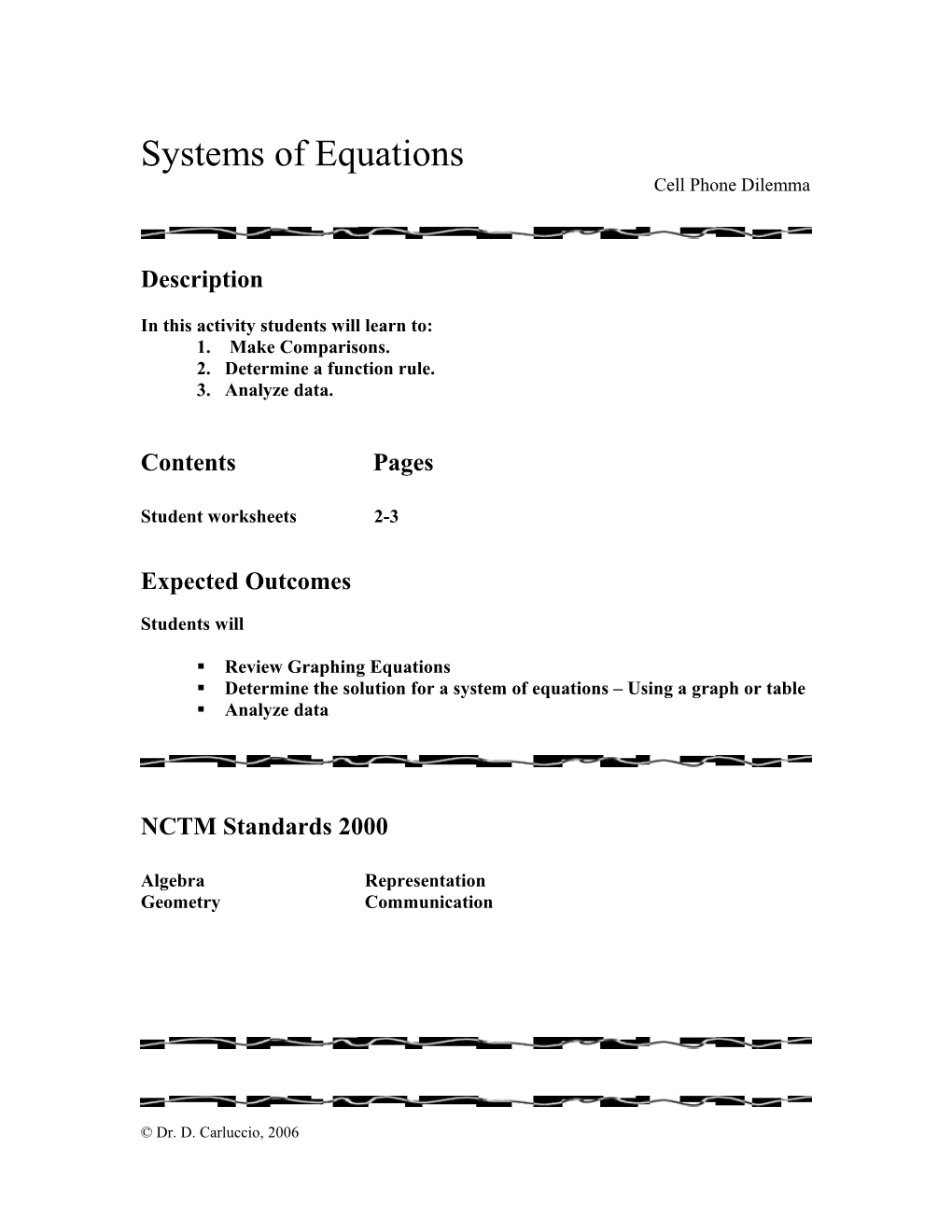 LINEAR EQUATIONS Introduction To