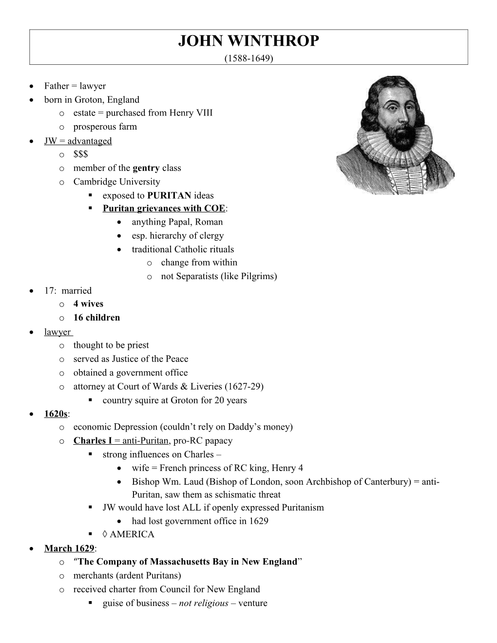 John Winthrop