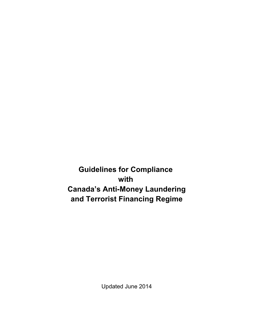 Canada S Anti-Money Laundering