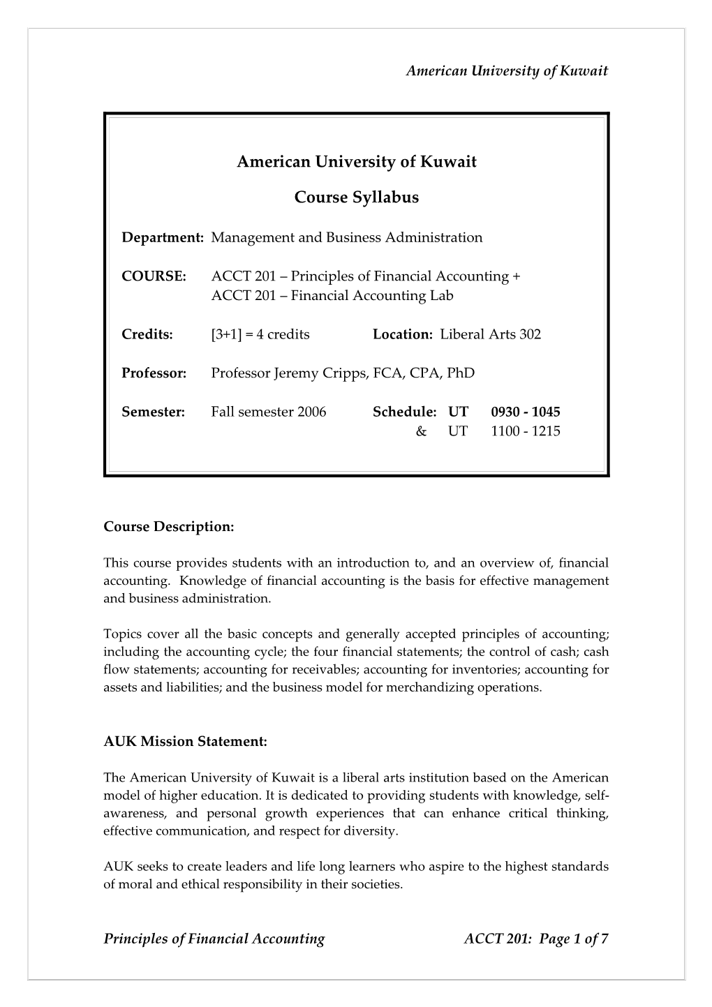 American University of Kuwait