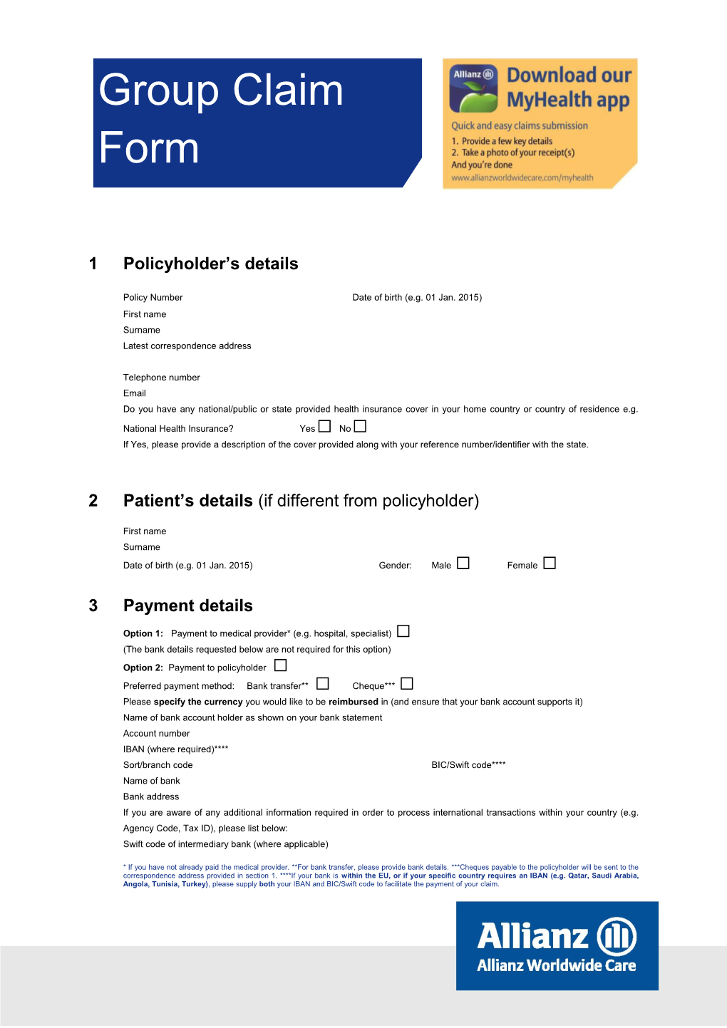 Pre-Authorization Form