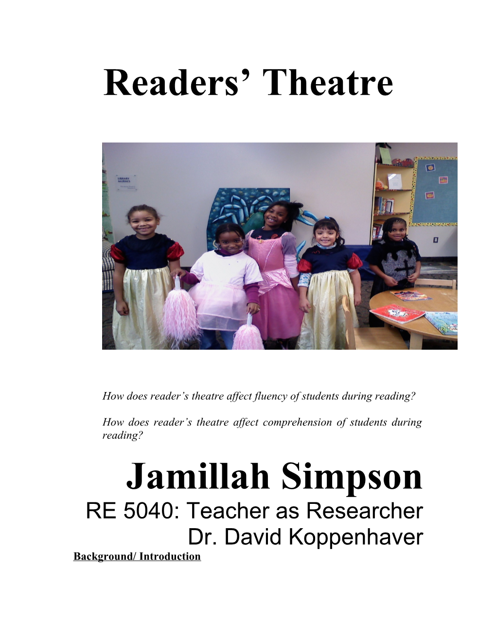 How Does Reader S Theatre Affect Fluency of Students During Reading?