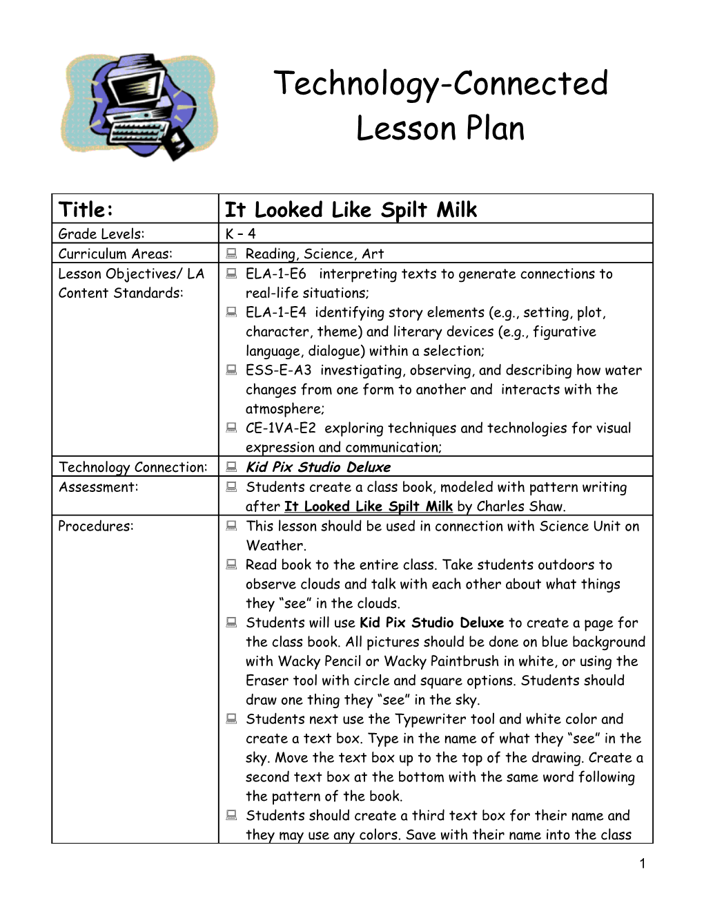 Technology-Connected Lesson Plan s5