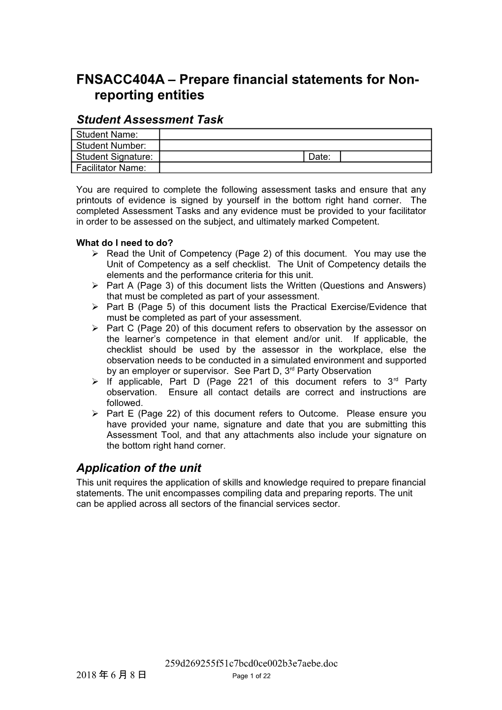 FNSBKPG401A - Develop and Implement Policies and Practices Relevant to Bookkeeping Activities