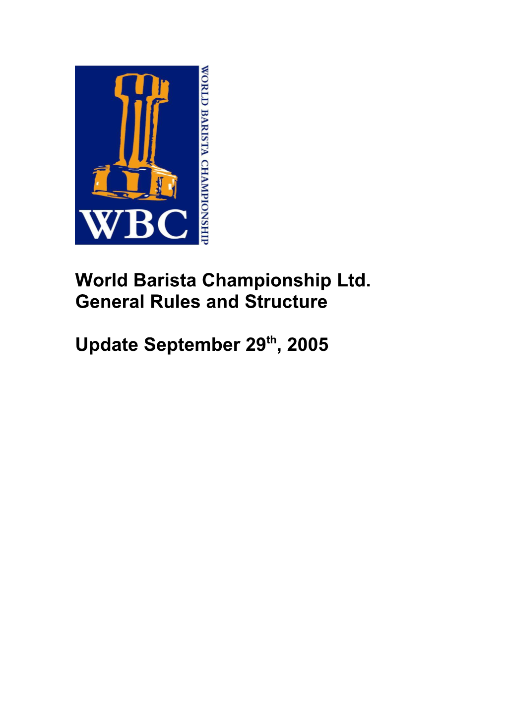 World Barista Championship Ltd