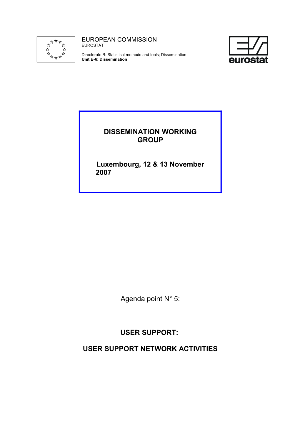 Dissemination Working Group