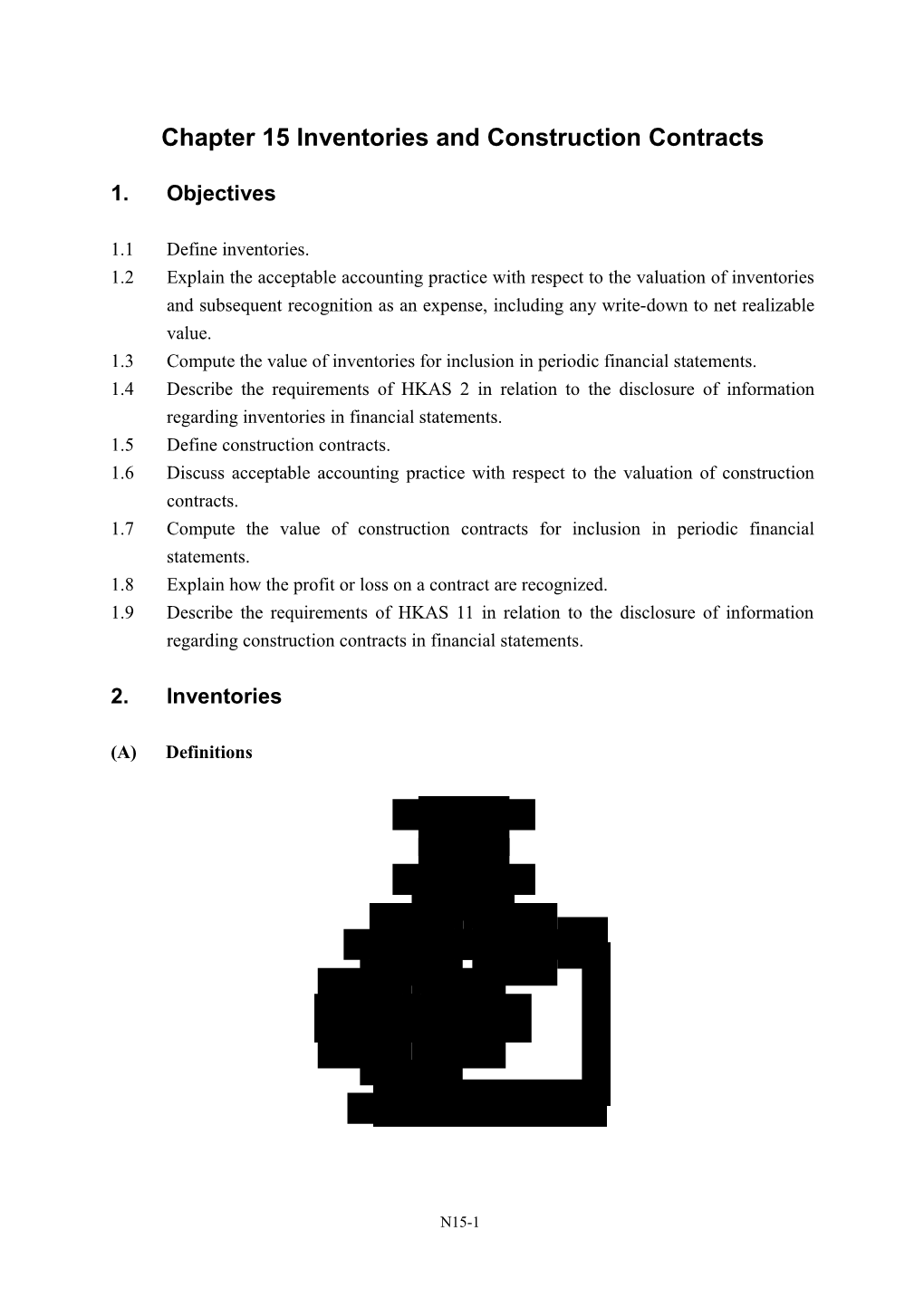 Chapter 16 Inventories and Construction Contracts