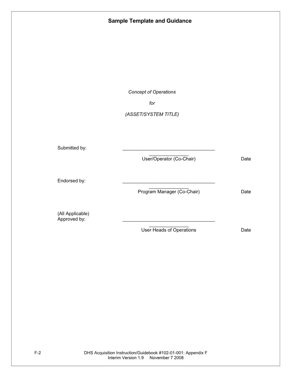 DHS Acquisition Instruction/Guidebook #102-01-001: Appendix F F-11