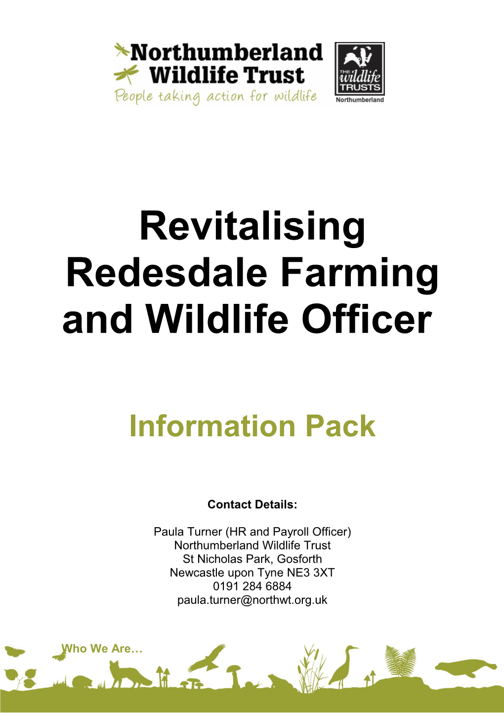 Revitalising Redesdale Farming and Wildlife Officer