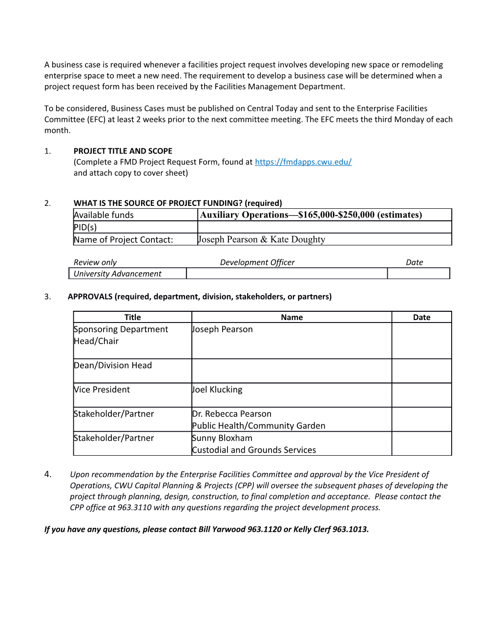 1. Project Title and Scope