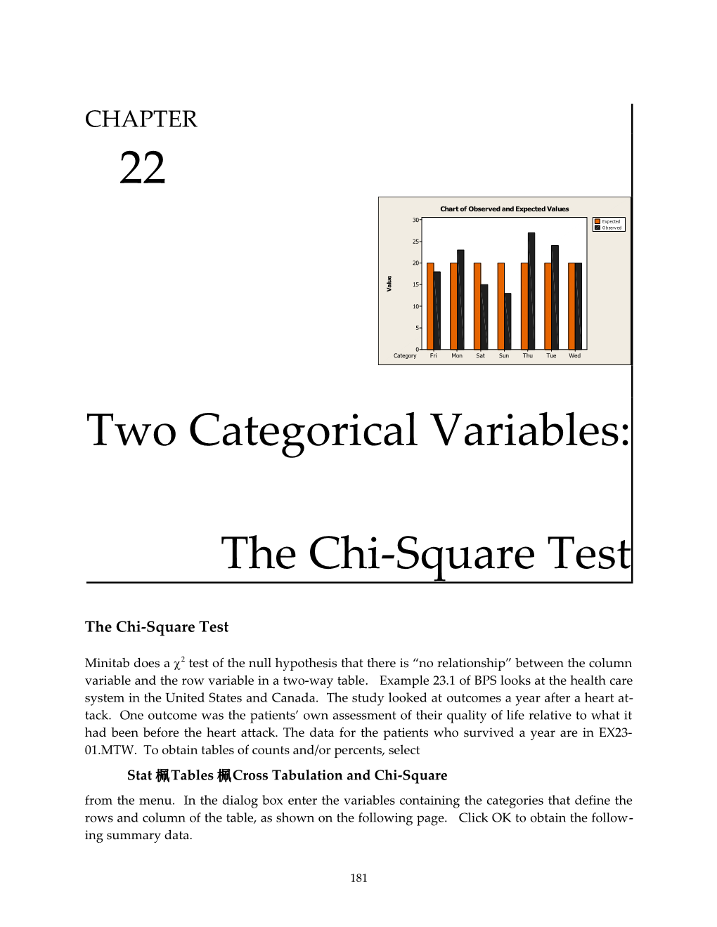 Two Categorical Variables: the Chi-Square Test XXX