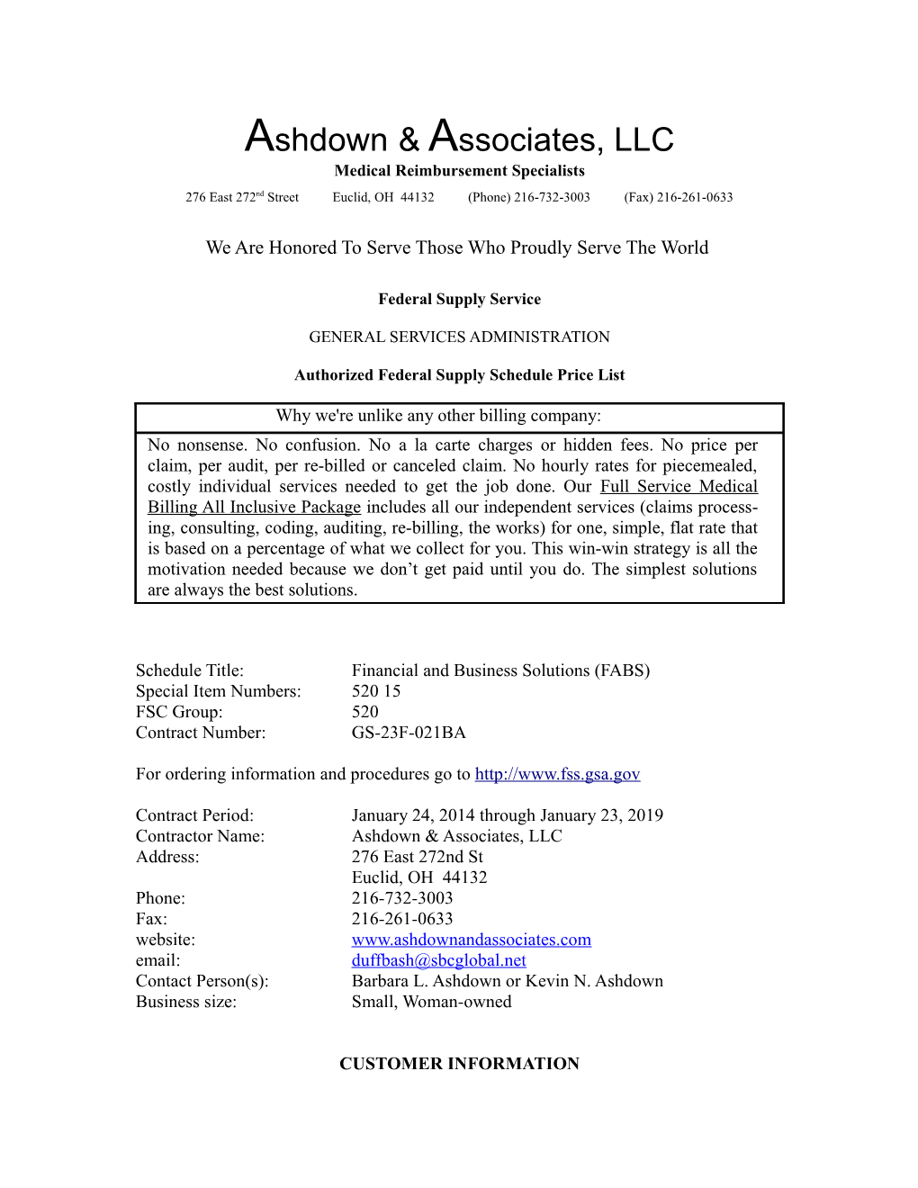 Ashdown & Associates, LLC