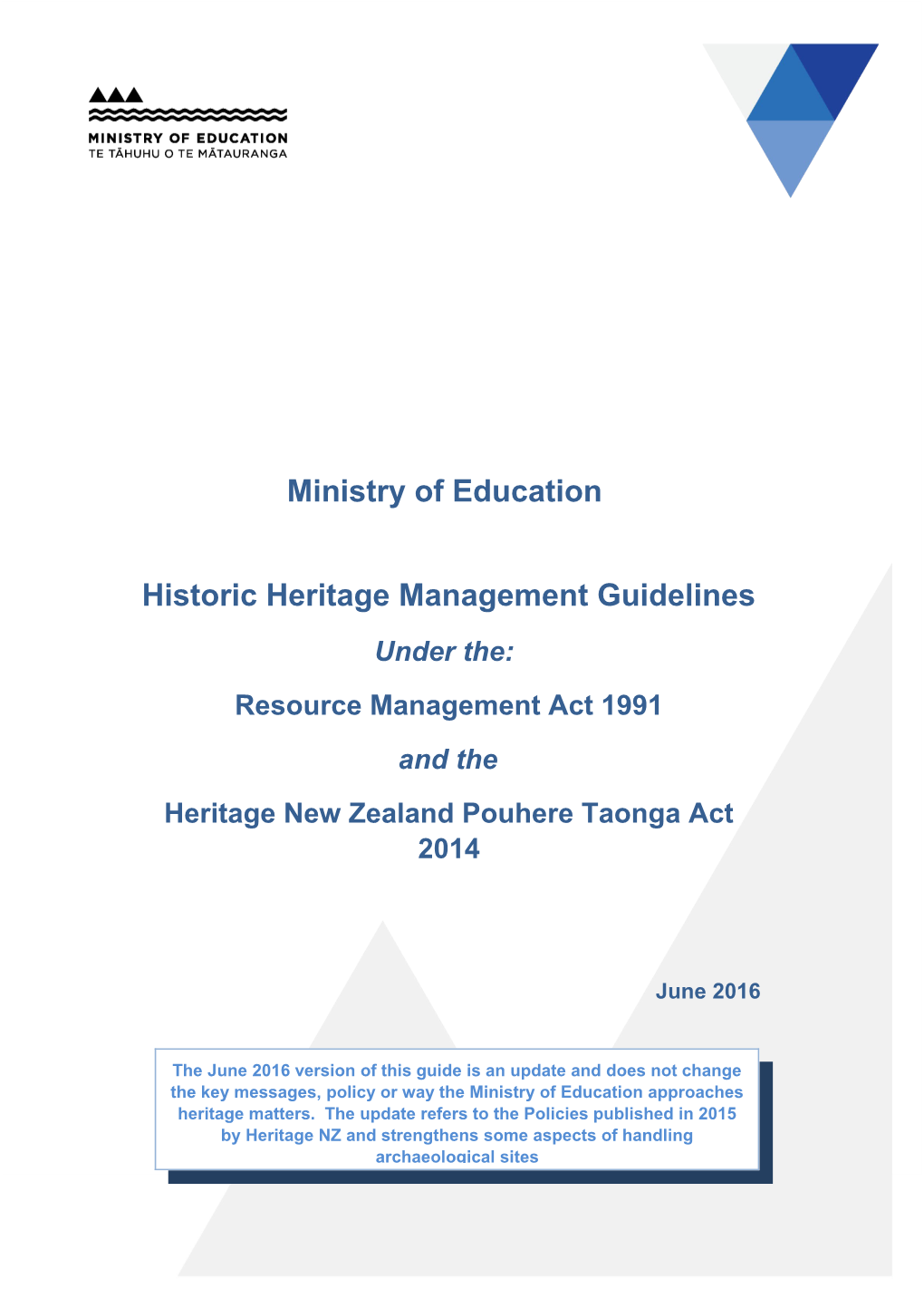 Heritage Management Guidelines