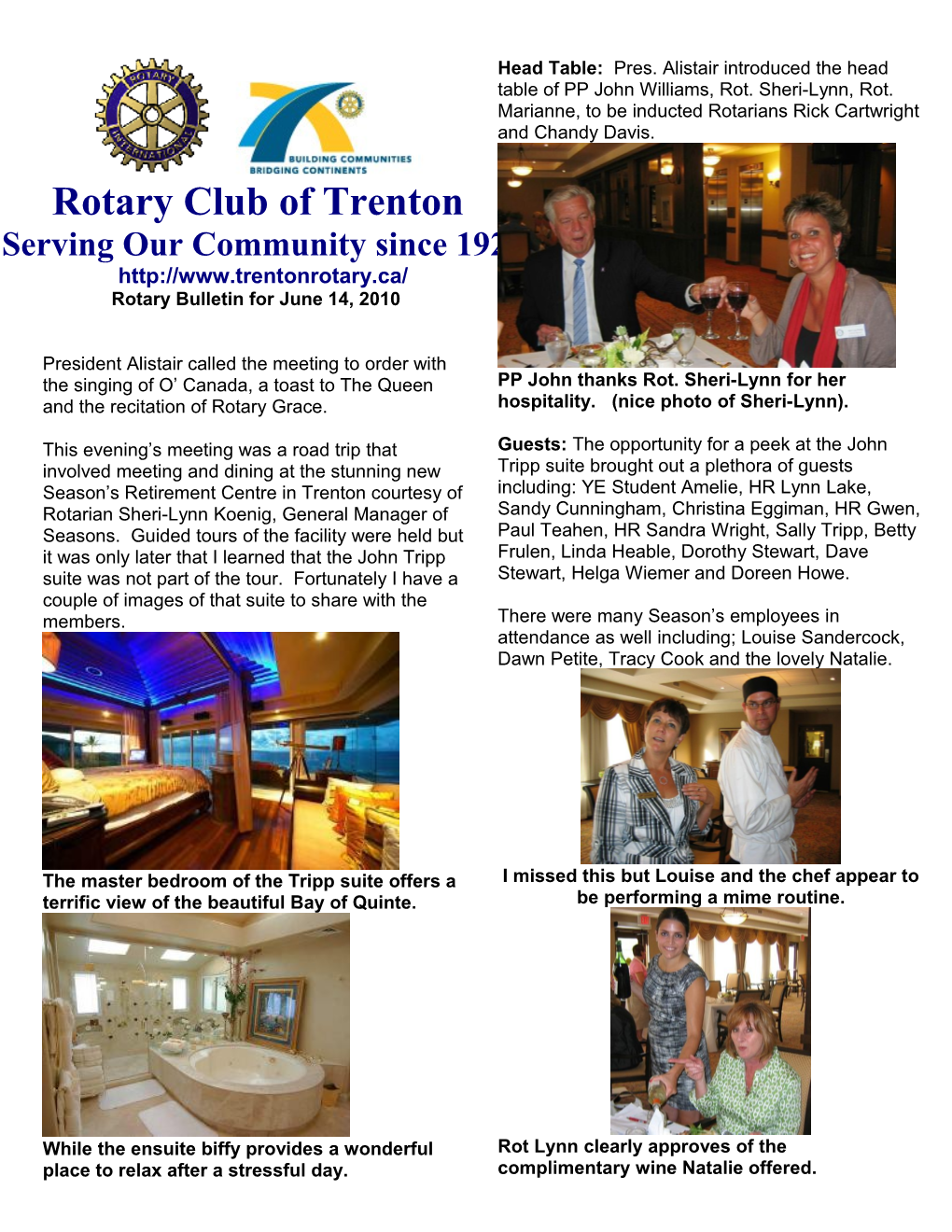 Rotary Bulletin for June 7, 2004