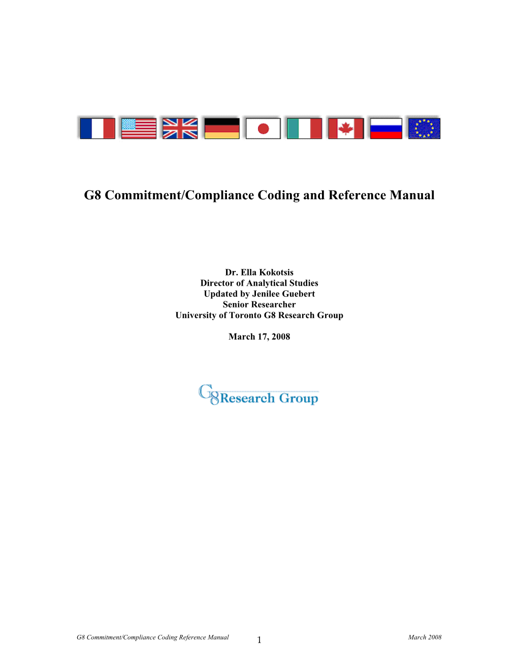 G8 Research Coding Manual