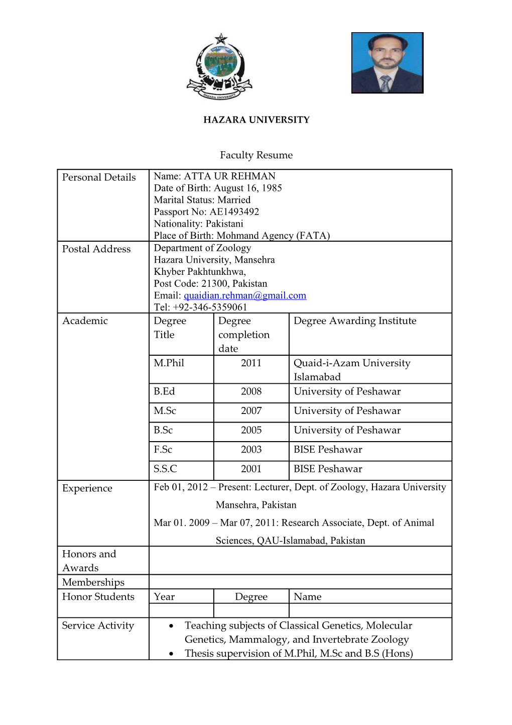 Hazara University