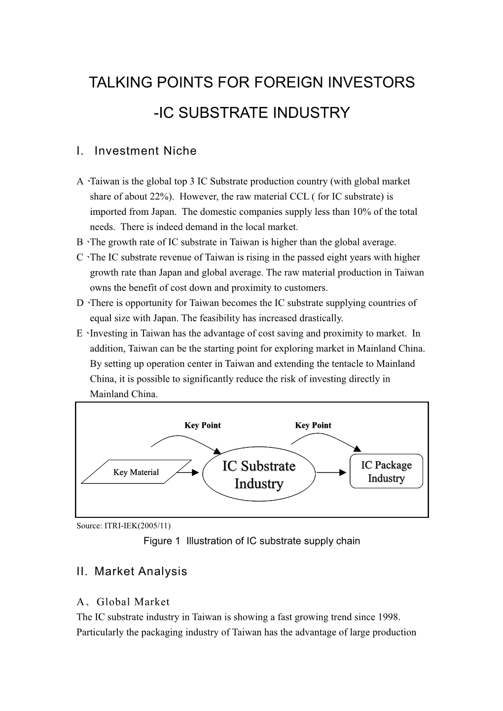 Talking Points for Foreign Investors