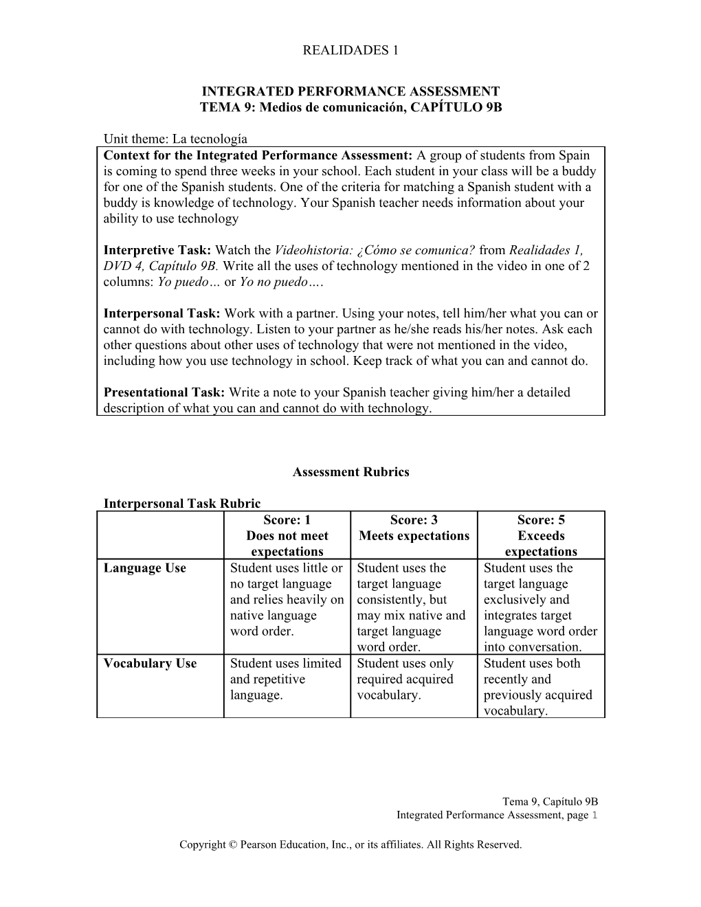 Integrated Performance Assessment s4