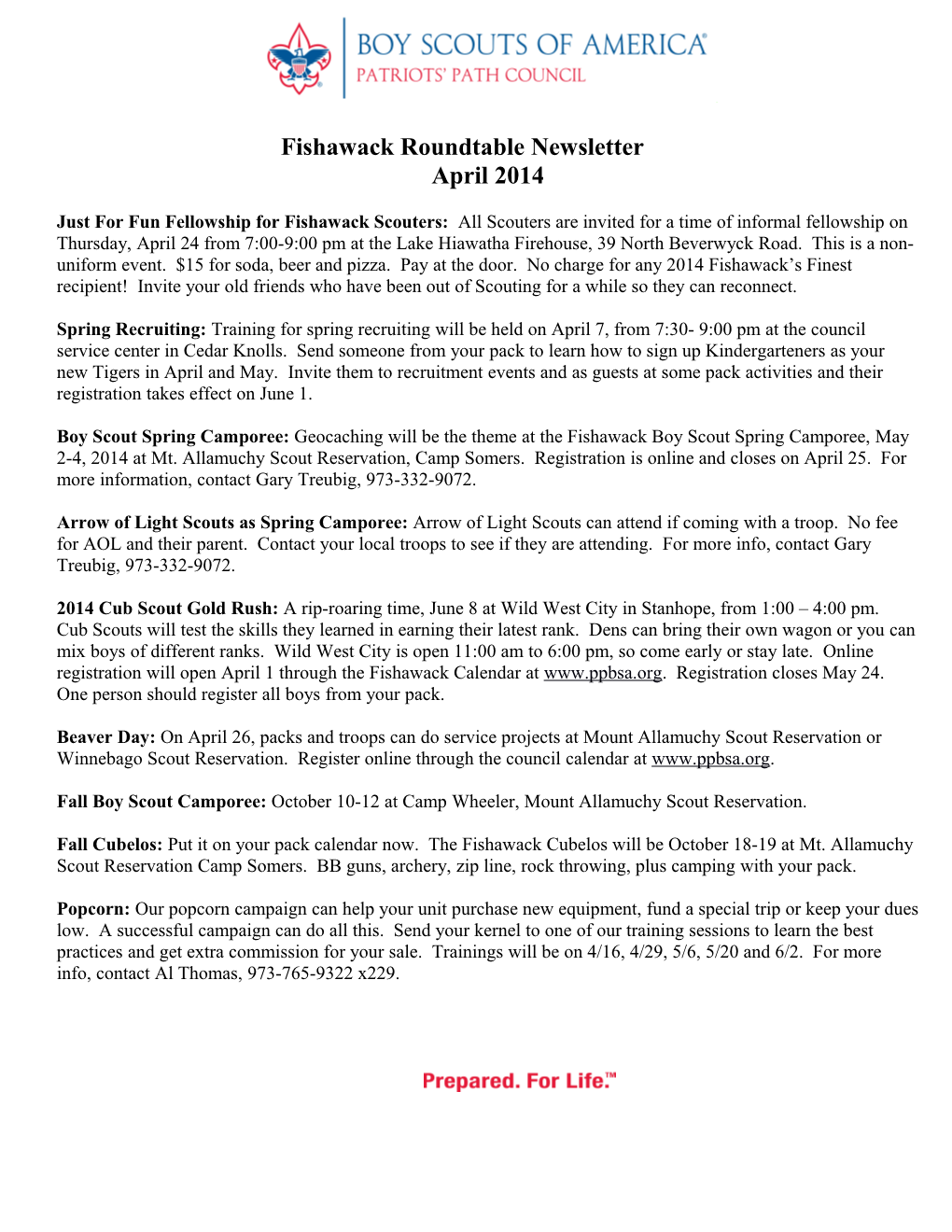 Fishawack Roundtable Newsletter