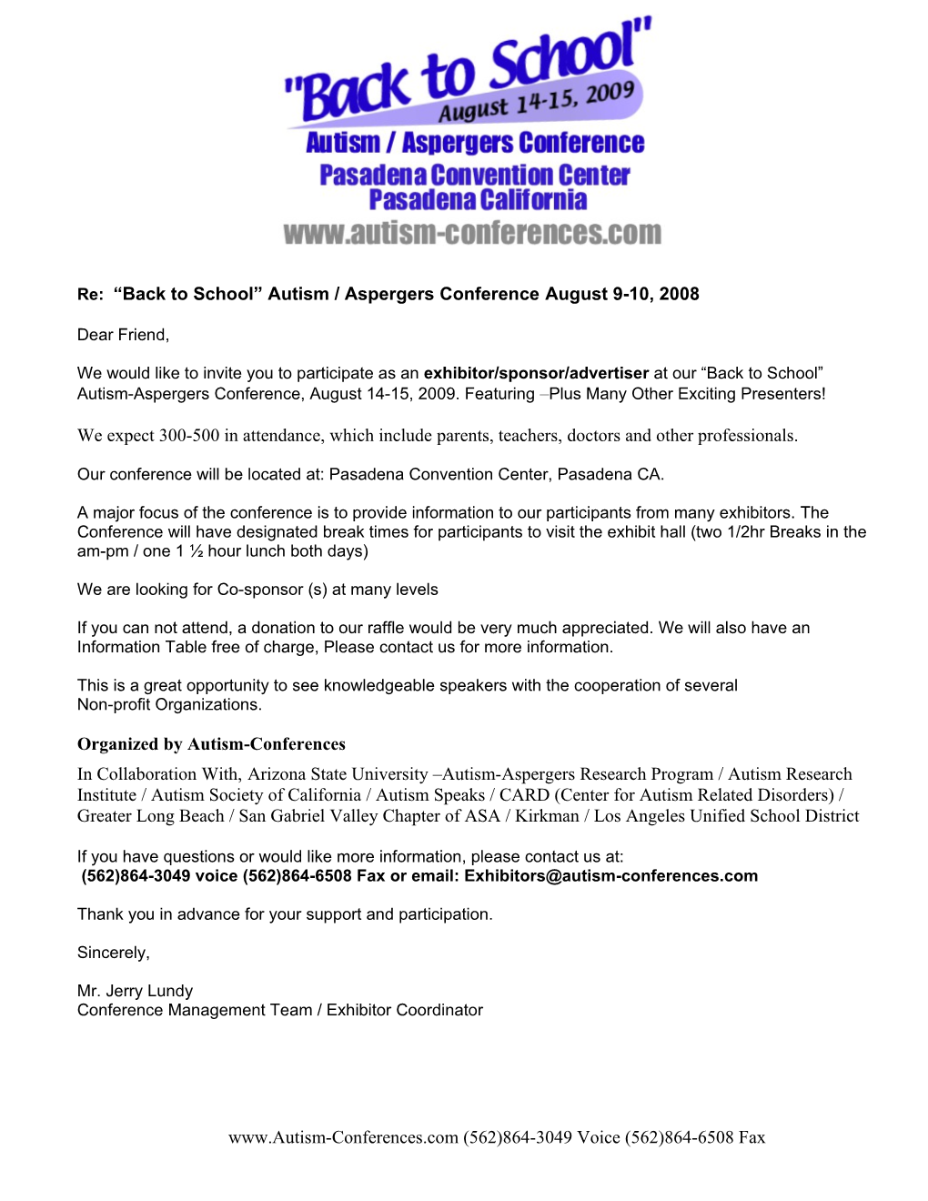 Exhibitor Form Autism-Conferences