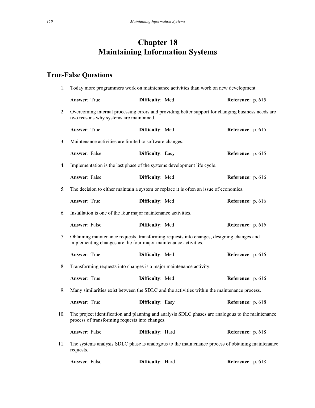 Chapter 18 Maintaining Information Systems 427