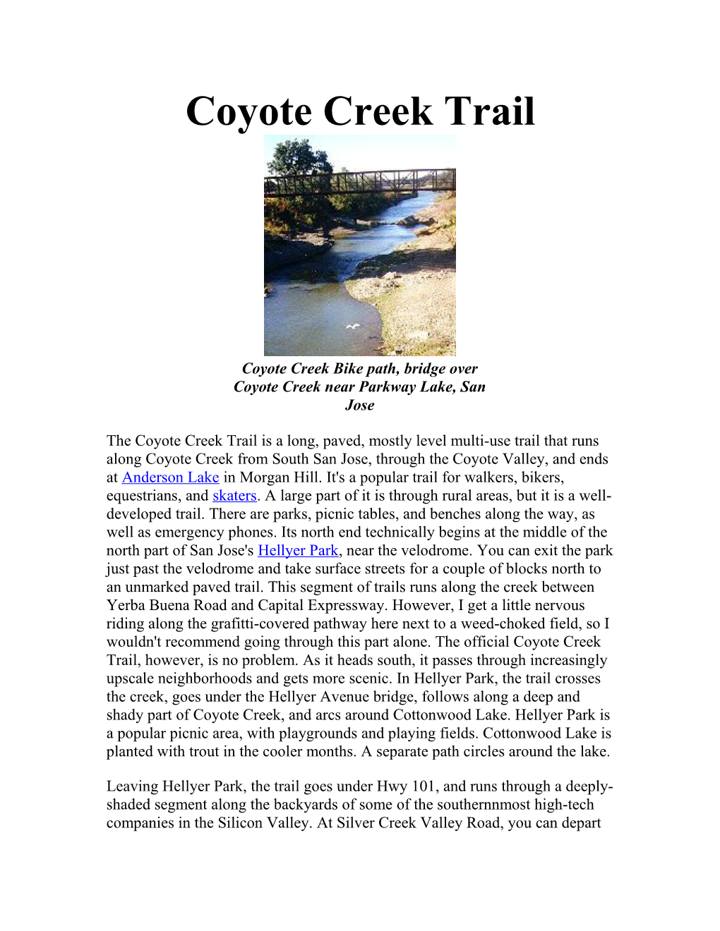 Coyote Creek Trail