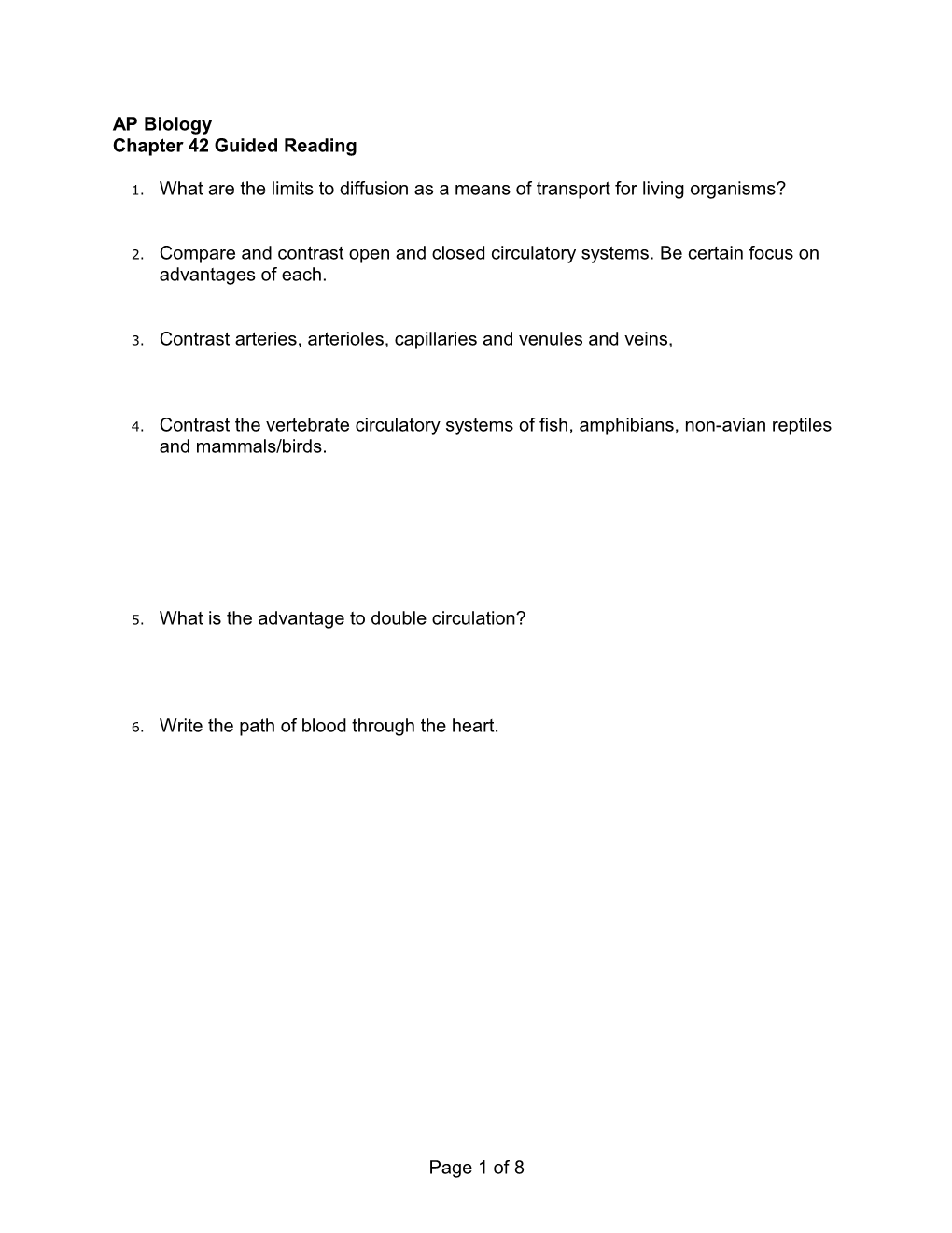 Chapter 42 Guided Reading