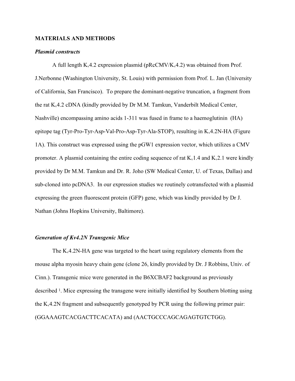 Table 3: Electrophysiological Properties