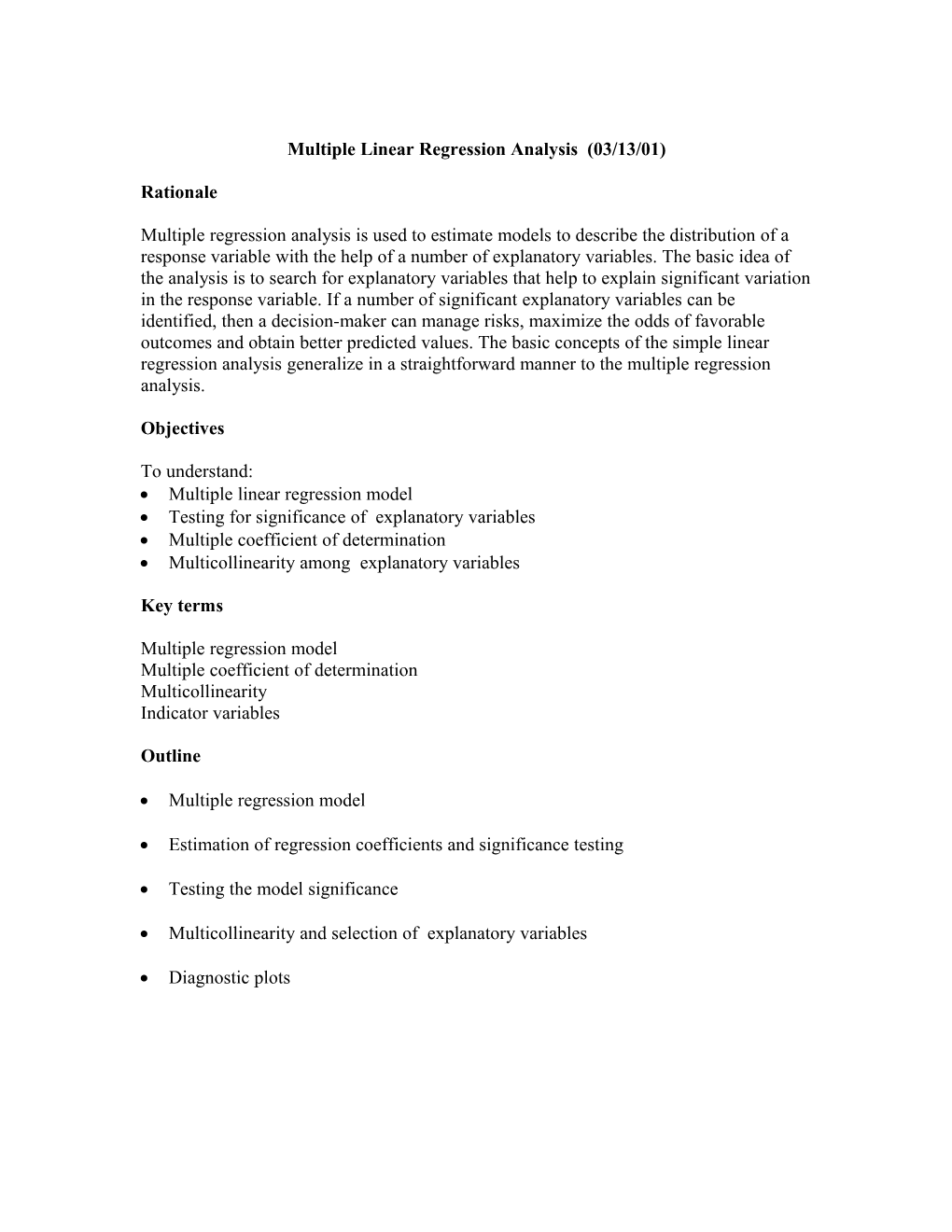 Quantitative Business Analysis for Decision Making