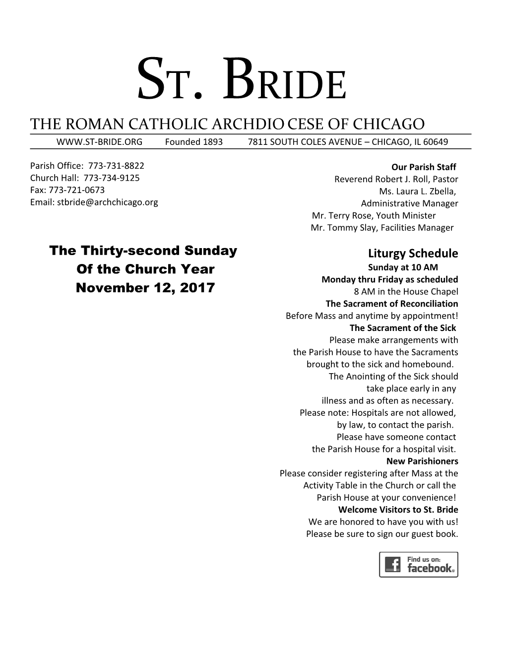 The Thirty-Second Sunday