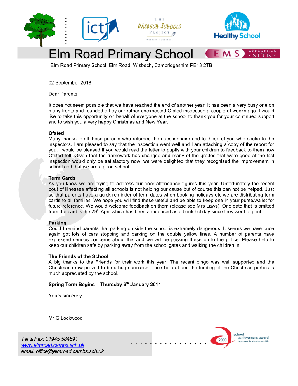 Elmroadprimary School, Elm Road, Wisbech, Cambridgeshire PE13 2TB