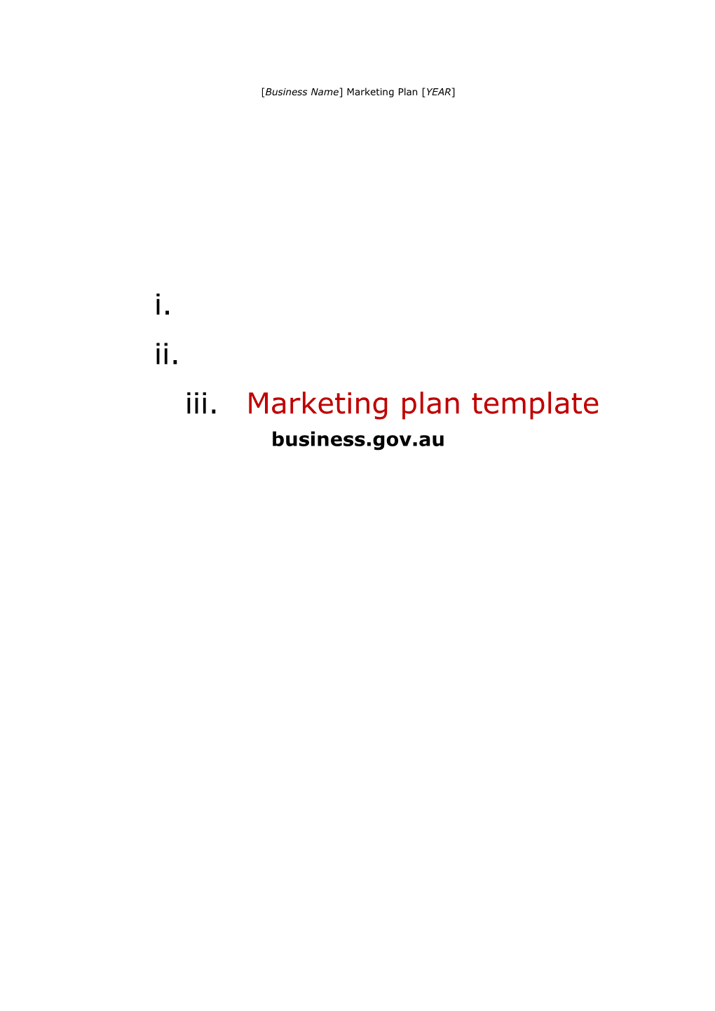 Marketing Plan Guide