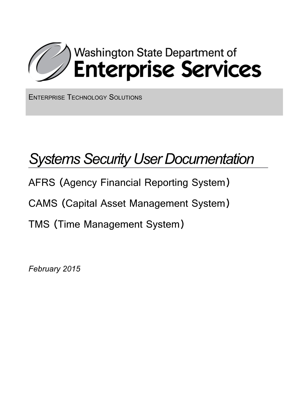 Systems Security User Documentation