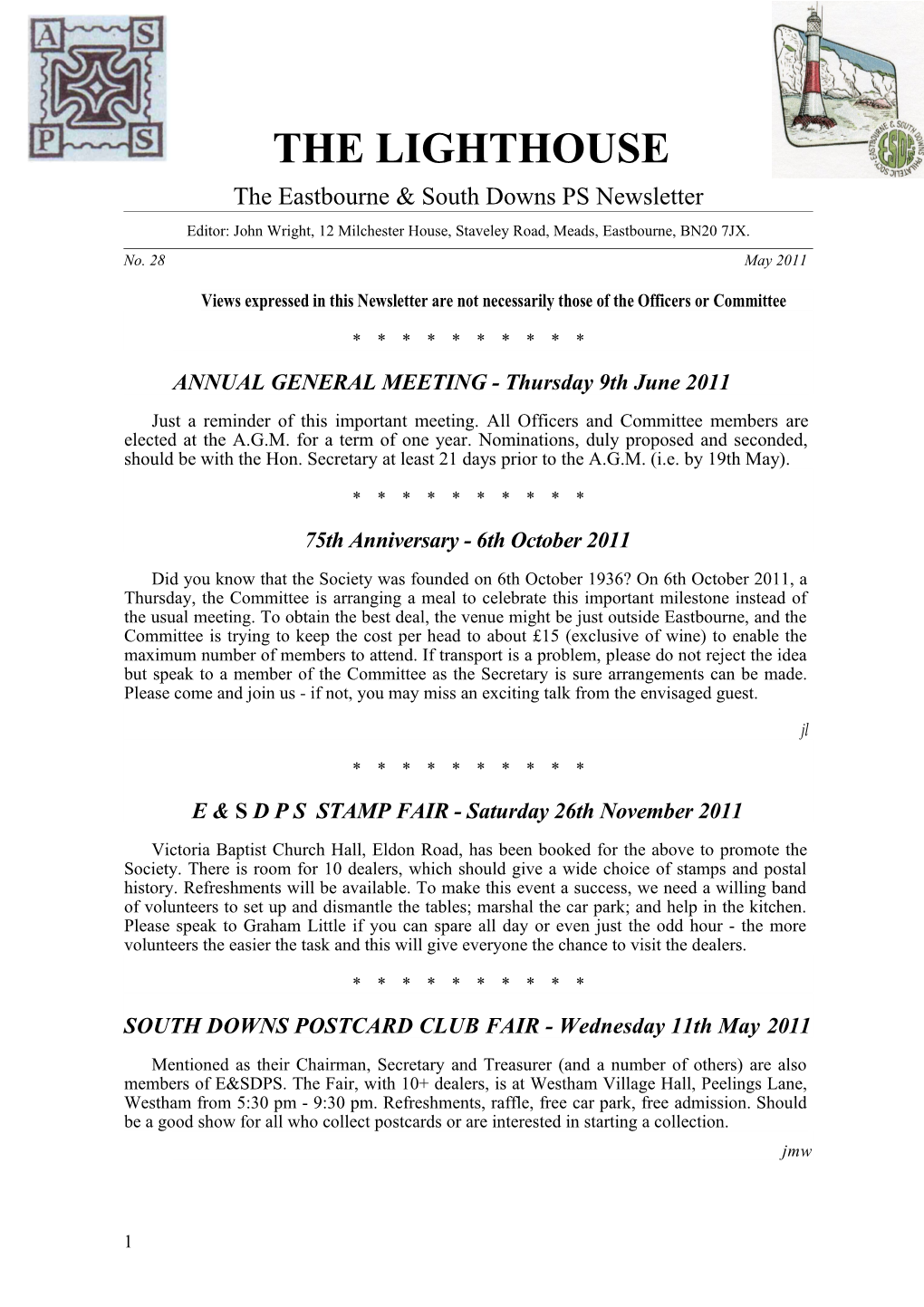 The Eastbourne & South Downs Psnewsletter