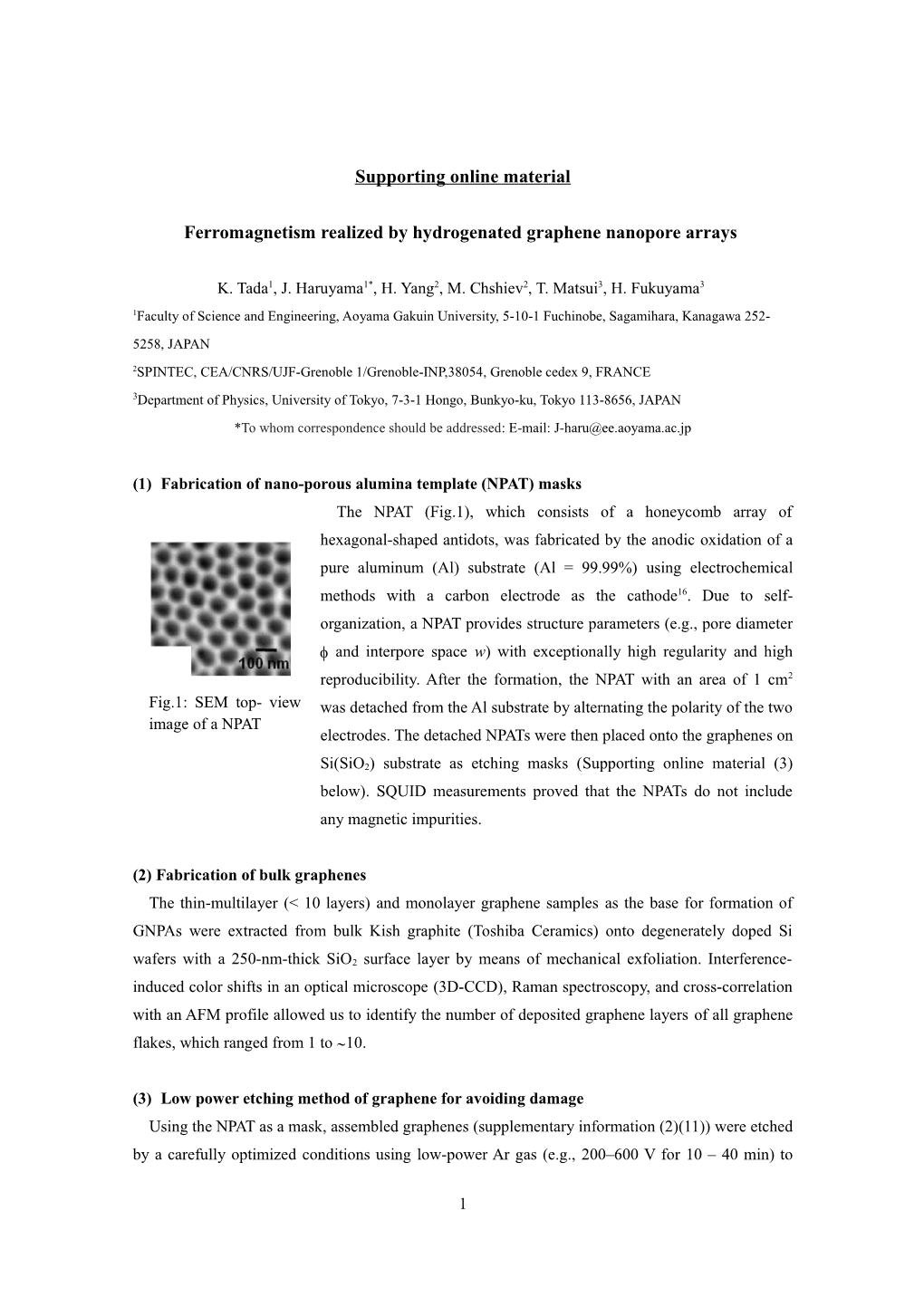 Ferromagnetism Realized by Hydrogenated Graphene Nanopore Arrays