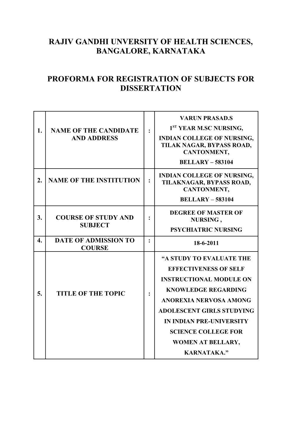 A Study to Evaluate the Effectivenen of Self Instructional Module (SIM) an Know Ledge