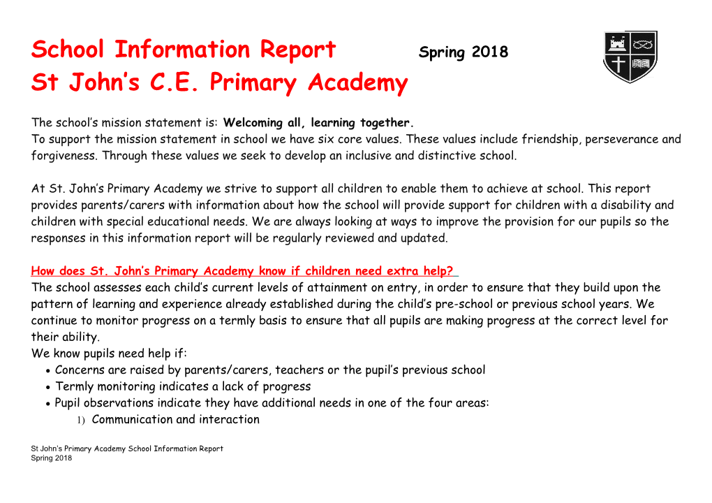 St John S C.E. Primary Academy